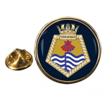 RFA Tidesurge (Royal Navy) Round Pin Badge