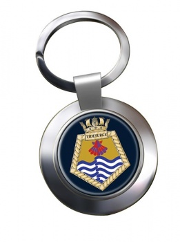 RFA Tidesurge (Royal Navy) Chrome Key Ring