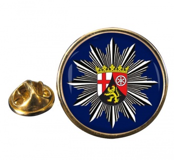 Polizei Rheinland-Pfalz Round Pin Badge