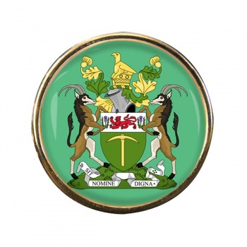 Rhodesia Round Pin Badge