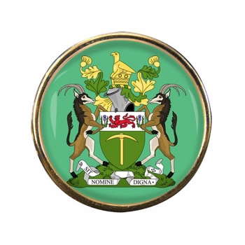 Rhodesia Round Pin Badge