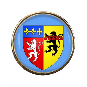 Rhone (France) Round Pin Badge