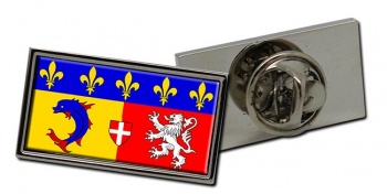 Rhone-Alpes (France) Flag Pin Badge
