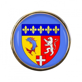 Rhone-Alpes (France) Round Pin Badge