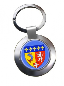 Rhone-Alpes (France) Metal Key Ring