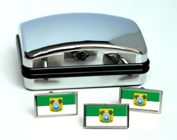 Rio Grande do Norte (Brazil) Flag Cufflink and Tie Pin Set