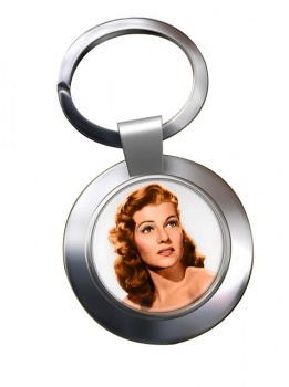 Rita Hayworth Chrome Key Ring