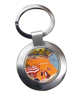 French Riviera Chrome Key Ring