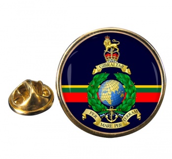Royal Marines Round Pin Badge