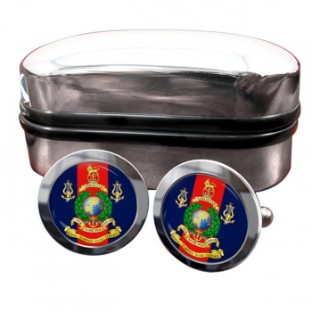 Royal Marines Band Service Round Cufflinks