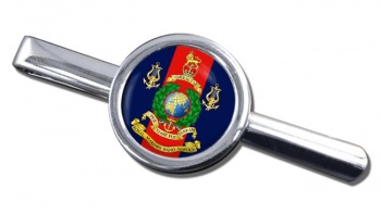 Royal Marines Band Service Round Tie Clip