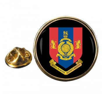 Royal Marines Reserves Bristol Round Pin Badge