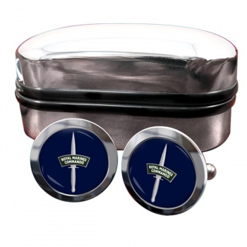 Royal Marines Dagger Round Cufflinks