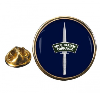 Royal Marines Dagger Round Pin Badge