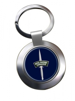 Royal Marines Dagger Chrome Key Ring