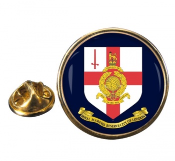 Royal Marines Reserves City of London Round Pin Badge