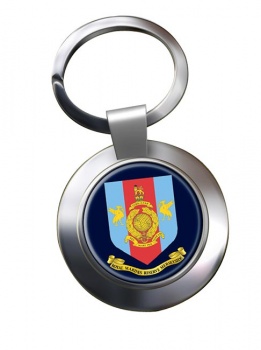 Royal Marines Reserves Merseyside Chrome Key Ring