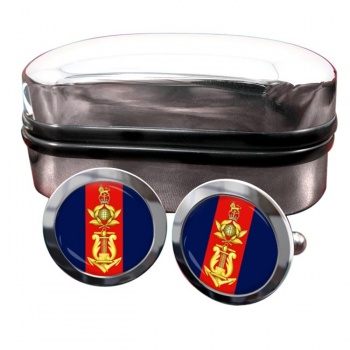 Royal Marines School of music Round Cufflinks