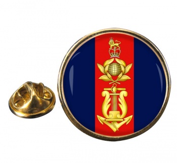 Royal Marines School of music Round Pin Badge