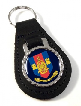 Royal Marines Reserves Tyne Leather Key Fob
