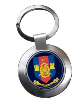Royal Marines Reserves Tyne Chrome Key Ring
