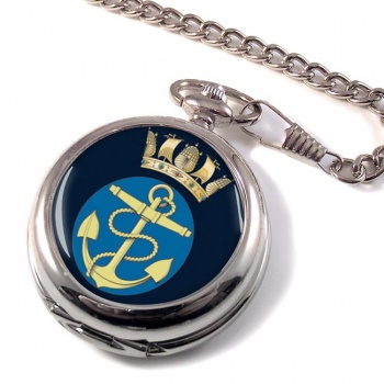 Royal Navy Fouled Anchor and Crown Pocket Watch