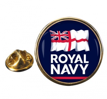 Royal Navy Round Pin Badge