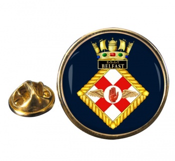 RNAY Belfast (Royal Navy) Round Pin Badge