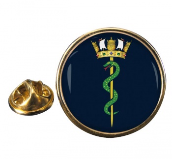 Royal Navy Medical Service Round Pin Badge