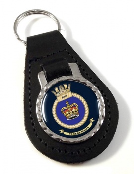 Royal Navy Police RNP Leather Key Fob