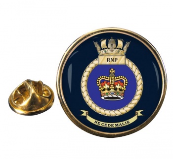 Royal Navy Police RNP Round Pin Badge
