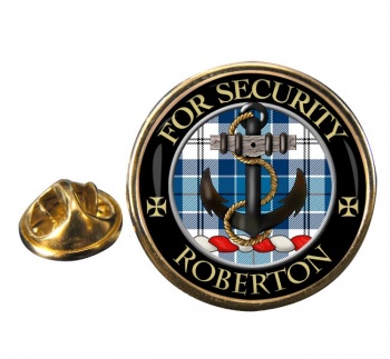 Roberton Scottish Clan Round Pin Badge