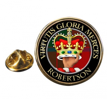 Robertson Scottish Clan Round Pin Badge