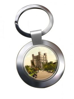 Rochester Castle Chrome Key Ring