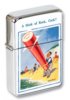 Stick of Rock Saucy Postcard Flip Top Lighter