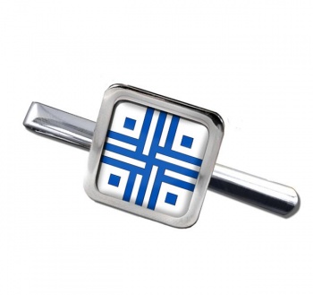 Roman Sacred Cross Square Tie Clip