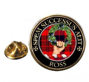 Ross Scottish Clan Round Pin Badge