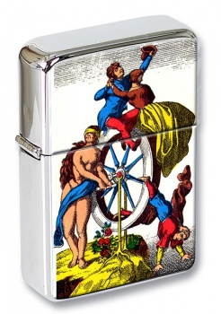 La Roue De Fortune (The Wheel of Fortune) Tarot Flip Top Lighter