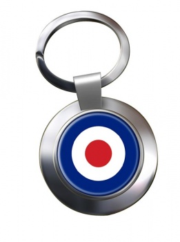 Royal Air Force Roundel Chrome Key Ring