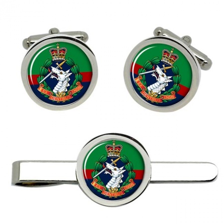 Royal Army Dental Corps (RADC), British Army ER Cufflinks and Tie Clip Set