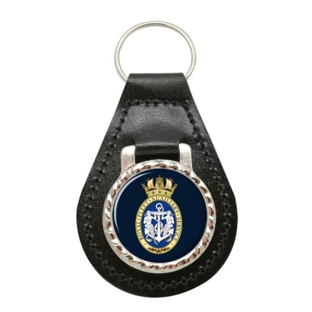 Royal Fleet Auxiliary Crest, Royal Navy Leather Key Fob
