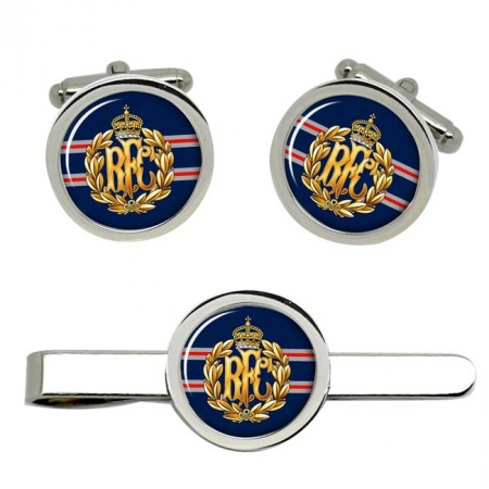 Royal Flying Corps, British Army Cufflinks and Tie Clip Set