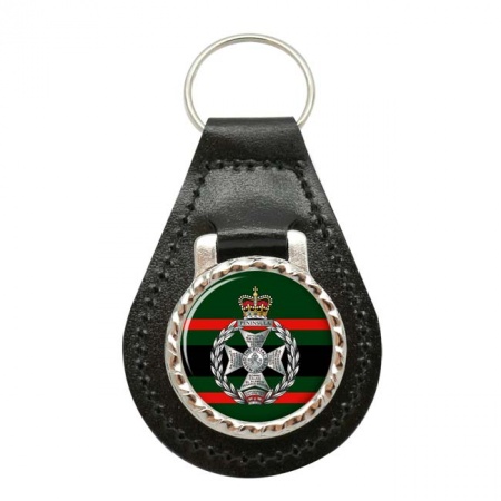 Royal Green Jackets (RGJ), British Army Leather Key Fob