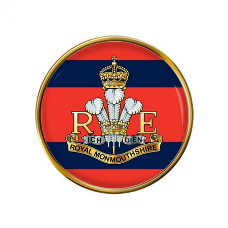 Royal Monmouthshire Royal Engineers (R Mon RE), British Army CR Pin Badge