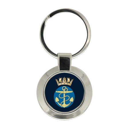 Royal Navy Crest (Fouled Anchor and Crown) Key Ring