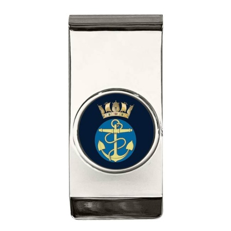 Royal Navy Crest (Fouled Anchor and Crown) Money Clip