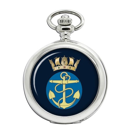 Royal Navy Crest (Fouled Anchor and Crown) Pocket Watch