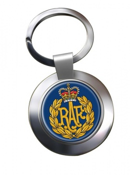 Royal Air Force Badge Chrome Key Ring