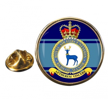 RAF Station Rudloe Manor Round Pin Badge