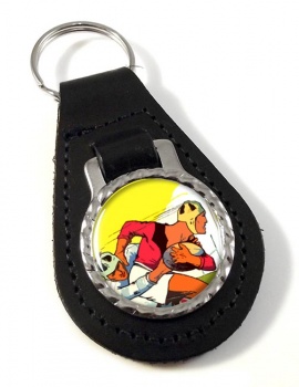 Rugby Leather Key Fob